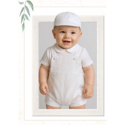 CONJUNTO BORDINO NIÑO REF 1445 BLANCO