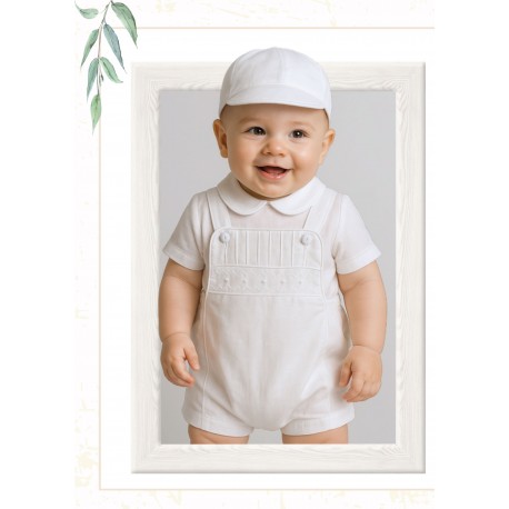 CONJUNTO BORDINO NIÑO REF 1445 BLANCO