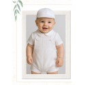 CONJUNTO BORDINO NIÑO REF 1445 BLANCO