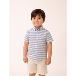 CAMISA BABY REF 2233 RAYAS AZUL