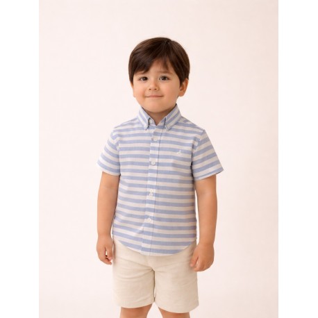 CAMISA BABY REF 2233 RAYAS AZUL