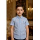 CAMISA REF 6910 AZUL PUNTOS BLANCOS