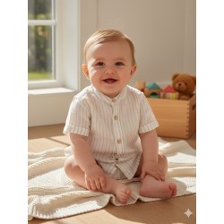 CAMISA BABY NIÑO REF 302-24003 BEIGE