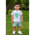 CONJUNTO BABY NIÑO REF 602-24005 BLANCO-VERDE