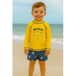 CONJUNTO BABY NIÑO PLAYERO REF 703-24005 AMARILLO