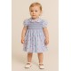 VESTIDO BORDINO NIÑA REF 6294 CELESTE