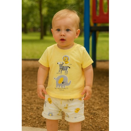 CONJUNTO BABY NIÑO REF 602-24007 AMARILLO