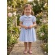 VESTIDO BORDINO NIÑA REF 6294 CELESTE