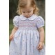 VESTIDO BORDINO NIÑA REF 6294 CELESTE