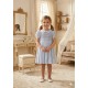 VESTIDO BORDINO NIÑA REF 6294 CELESTE