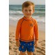 CONJUNTO PLAYERO NIÑO REF 602-24005 NARANJA