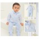 CONJUNTO BORDINO NIÑO REF 1400L AZUL RAYAS