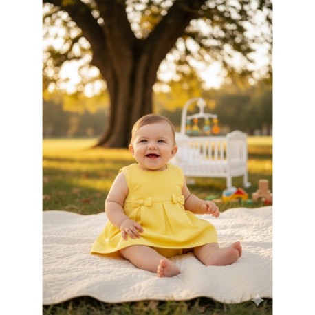 VESTIDO BABY NIÑA REF 501-24015 AMARILLO