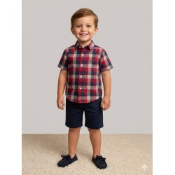 CAMISA BABY REF 2237 CUADROS ROJOS