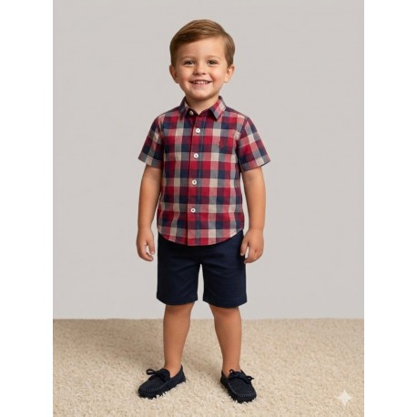 CAMISA BABY REF 2237 CUADROS ROJOS
