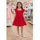 VESTIDO NIÑA REF 15411 ROJO