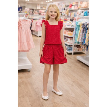 CONJUNTO NIÑA REF 15412 ROJO
