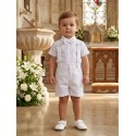 CONJUNTO BORDINO NIÑO REF 1284 BLANCO