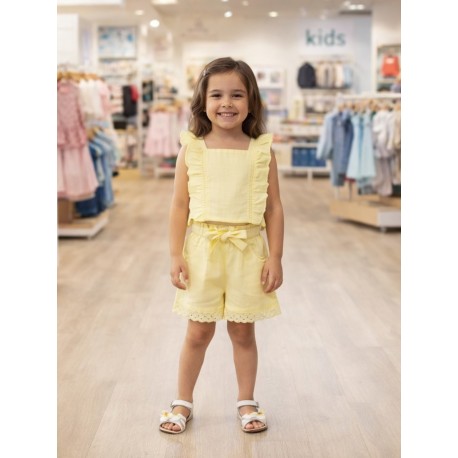 CONJUNTO ZIPPY NIÑA REF 23028 AMARILLO