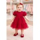 VESTIDO TUL BABY NIÑA REF 2971 ROJO
