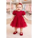 VESTIDO TUL BABY NIÑA REF 2971 ROJO