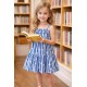 VESTIDO NIÑA REF 501-24025 RAYAS AZULES