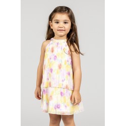 VESTIDO NIÑA REF 501-24028 ESTAMPADO AMARILLO