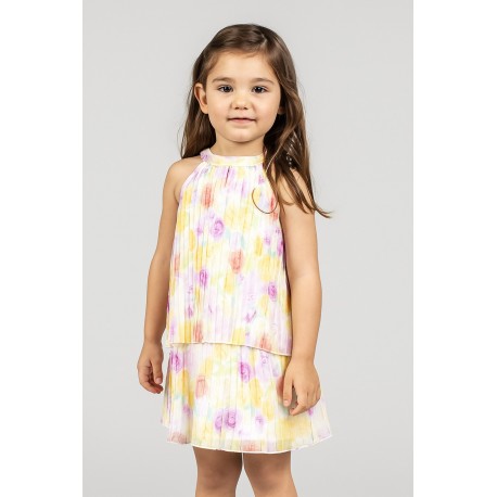 VESTIDO NIÑA REF 501-24028 ESTAMPADO AMARILLO