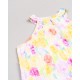 VESTIDO NIÑA REF 501-24028 ESTAMPADO AMARILLO