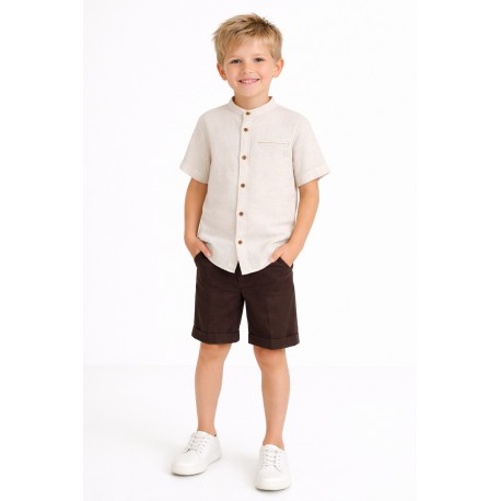 CAMISA NIÑO REF 302-24007 BEIGE