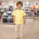 CAMISA EN LINO NIÑO REF 23013 AMARILLO