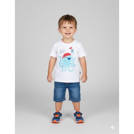 CAMISETA BABY NIÑO REF 303-24002 BLANCA