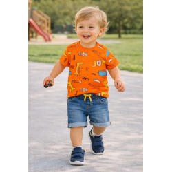 CAMISETA BABY NIÑO REF 303-24008 NARANJA