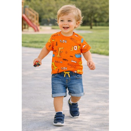 CAMISETA BABY NIÑO REF 303-24008 NARANJA