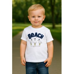 CAMISETA BABY NIÑO REF 303-24016 BLANCA