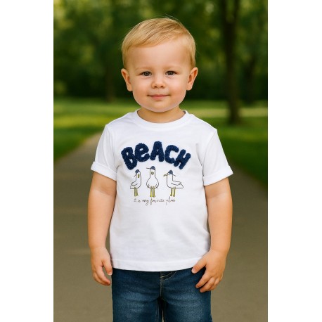CAMISETA BABY NIÑO REF 303-24016 BLANCA