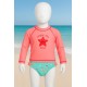 CONJUNTO PLAYERO NIÑA REF 704-24003 CORAL