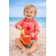 CONJUNTO PLAYERO NIÑA REF 704-24003 CORAL