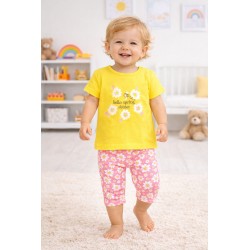 CONJUNTO BABY NIÑA REF 602-24003 AMARILLO