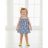 VESTIDO NIÑA REF 501-24013 AZUL RAYAS