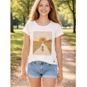 CAMISETA JUNIOR NIÑA REF 31G-1009 CRUDO