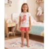 PIJAMA NIÑA REF 316-P000 CRUDO-FRESA