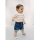 CAMISETA BABY NIÑO REF 317-1025 CRUDO-RAYAS
