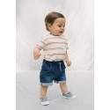 CAMISETA BABY NIÑO REF 317-1025 CRUDO-RAYAS