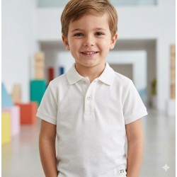 SUETER POLO ZIPPY REF 23007 BLANCO