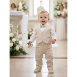 CONJUNTO BORDINO NIÑO REF 1363L BEIGE
