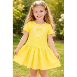 VESTIDO NIÑA REF 501-24058 AMARILLO