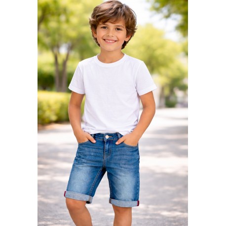 BERMUDA NIÑO REF 402-24037 DENIM MEDIO