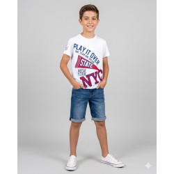 CAMISETA NIÑO REF 303-24011 BLANCO