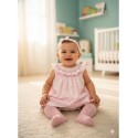 VESTIDO BORDINO NIÑA REF 5893 ROSADO